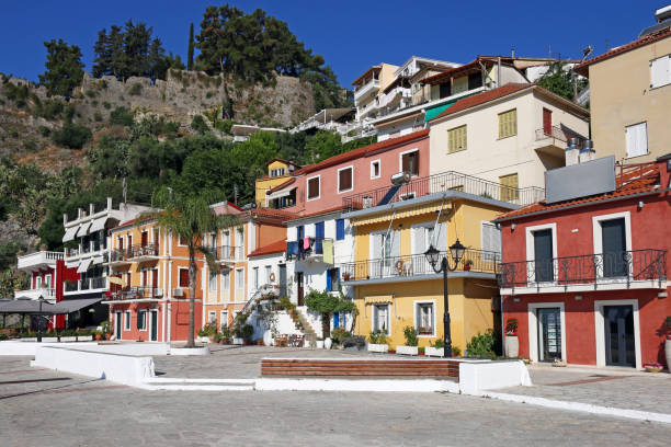 istock colorful old buildings and castle Parga Greece 814519062