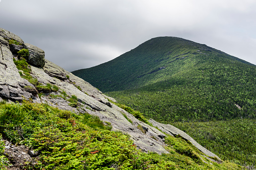 A view of Algonquin Peak from the shoulders of Wright Peak in the Adirondack Mountains of New York State