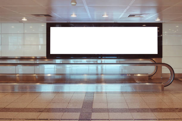 istock Blank billboard in in airport 814531138