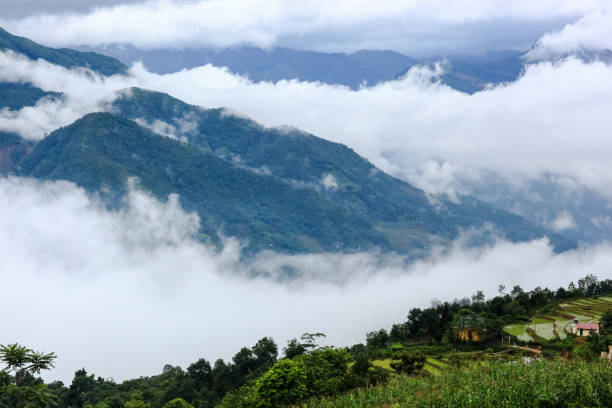 istock moutain and cloud in Sapa - Vietnam Image stock 814557446