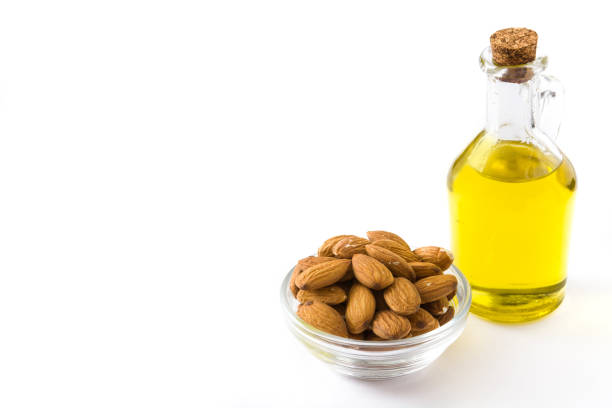istock Almond oil in a bottle 814571932