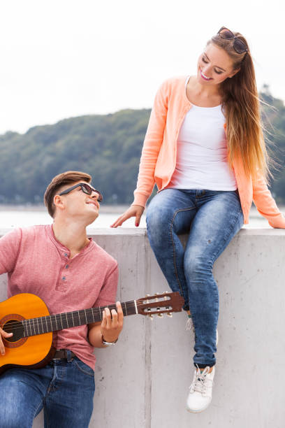 istock Man expressing his love by music. 814596978