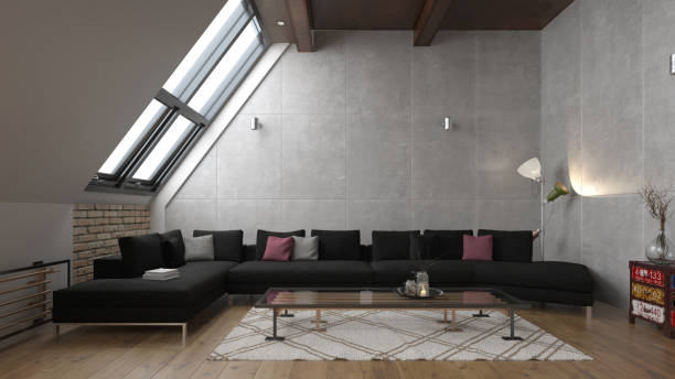 istock interior of a modern and interesting living room 814599458