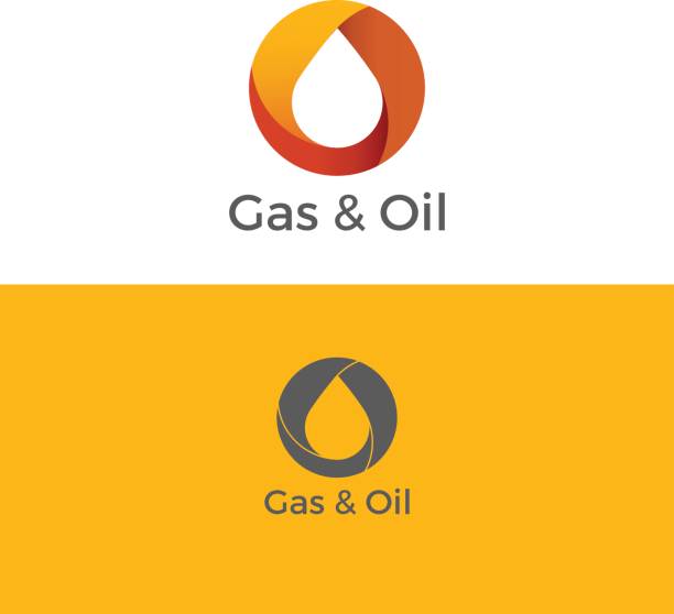 ilustraciones, imágenes clip art, dibujos animados e iconos de stock de gas y aceite logo - gasoline company