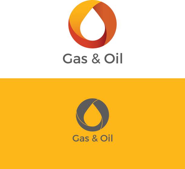 ilustrações, clipart, desenhos animados e ícones de gás e petróleo logotipo - oil business