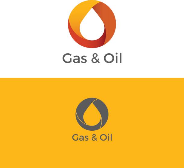 Gas and Oil Logo Gas and Oil Logo. Icon. Vector illustration fossil fuel stock illustrations