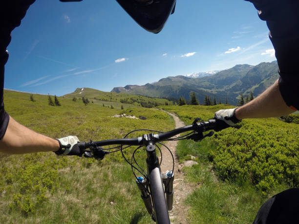 istock Mountain biking in Austrian Alps 814661810