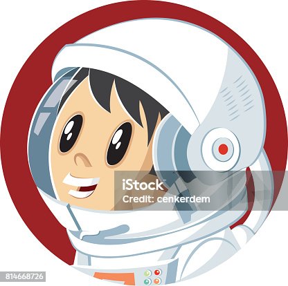 istock Vector astronaut kid 814668726