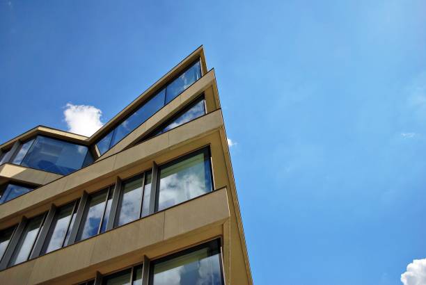istock Modern building.Modern office building with facade of glass 814700904