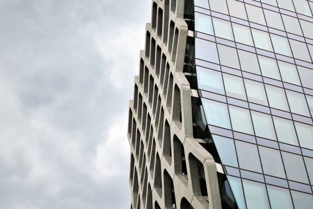 istock Modern building.Modern office building with facade of glass 814708944