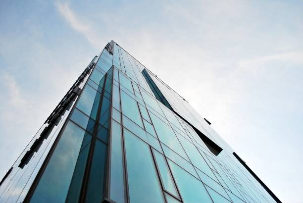 istock Modern building.Modern office building with facade of glass 814709408