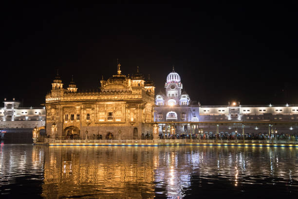 istock Golden Temple Amritsar India at night 814719588