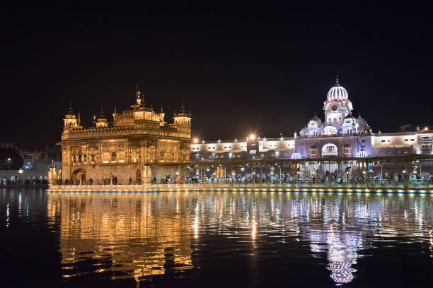 istock Golden Temple Amritsar India at night 814719680