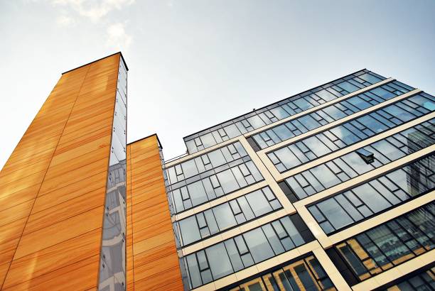 istock Modern building.Modern office building with facade of glass 814722068