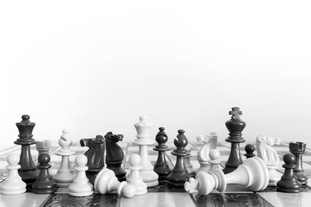 istock Chess photographed on a chessboard 814722154