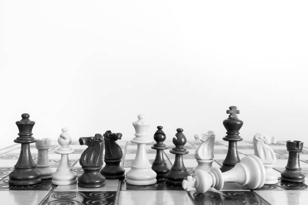 istock Chess photographed on a chessboard 814725144