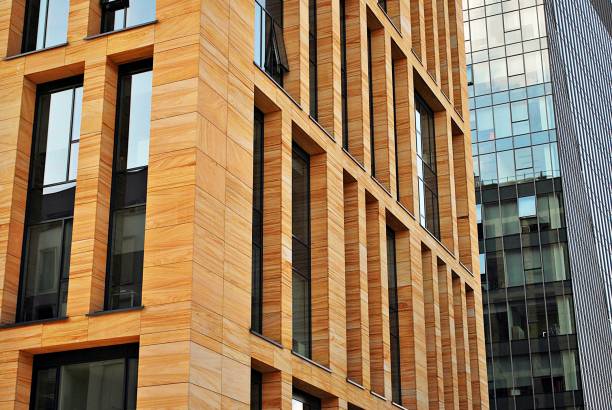 istock Modern building.Modern office building with facade of glass 814728348
