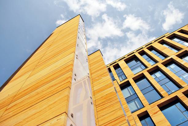 istock Modern building.Modern office building with facade of glass 814728436