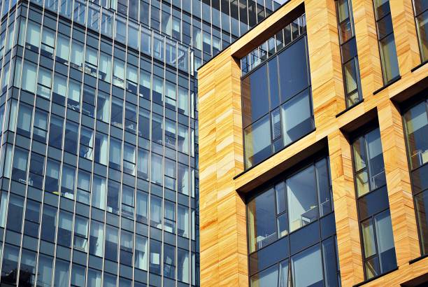 istock Modern building.Modern office building with facade of glass 814739680