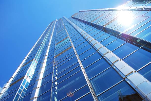 istock Modern building.Modern office building with facade of glass 814751316