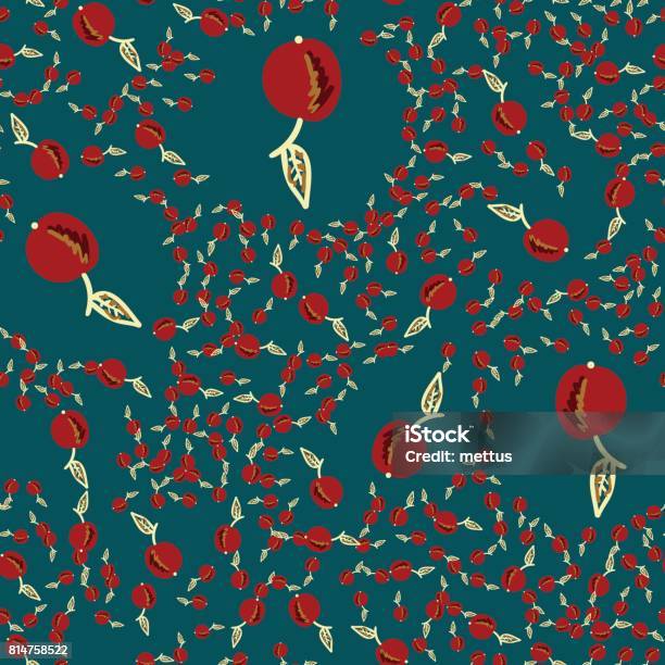 Stylized Apple Vector Naive Pattern Of Stylized Childish Apples Vector Stock Illustration ...