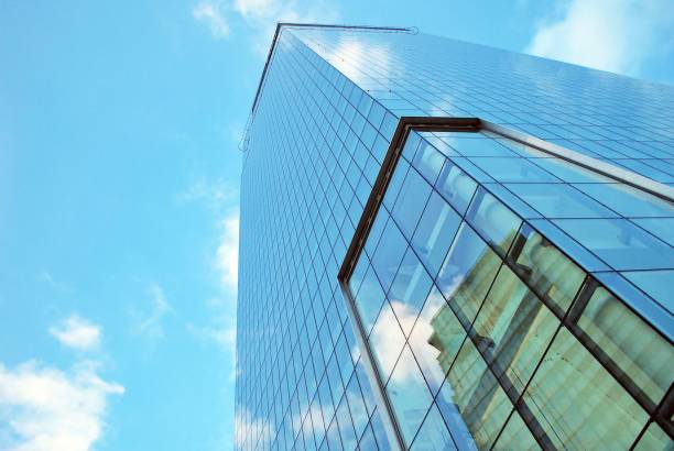 istock Modern building.Modern office building with facade of glass 814758546