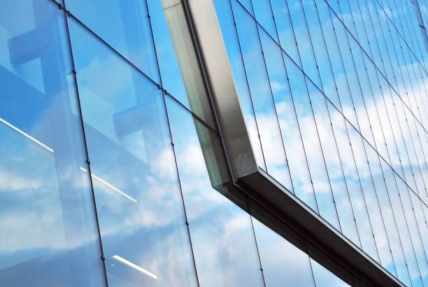 istock Modern building.Modern office building with facade of glass 814761522