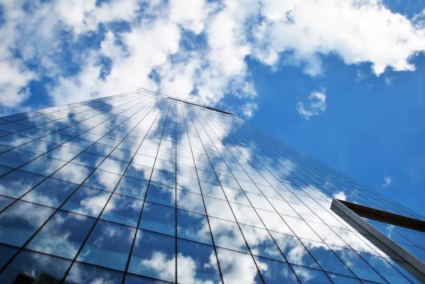 istock Modern building.Modern office building with facade of glass 814761574
