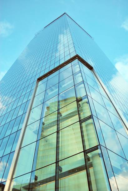 istock Modern building.Modern office building with facade of glass 814763858