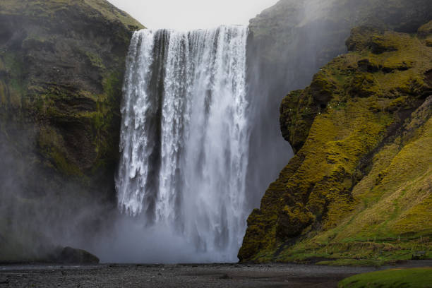 istock Skogafoss popular waterfall in Iceland 814768892