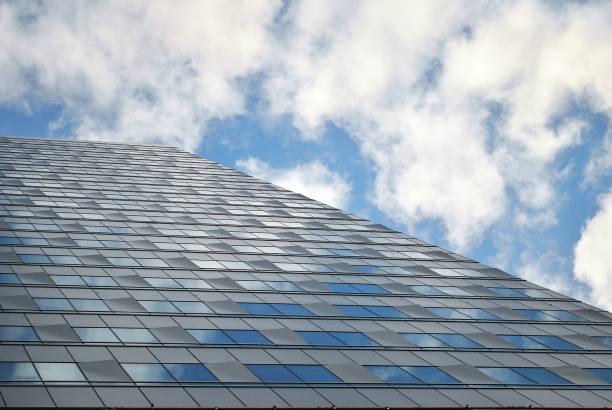 istock Modern building.Modern office building with facade of glass 814768988