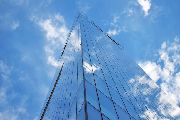 istock Modern building.Modern office building with facade of glass 814769068