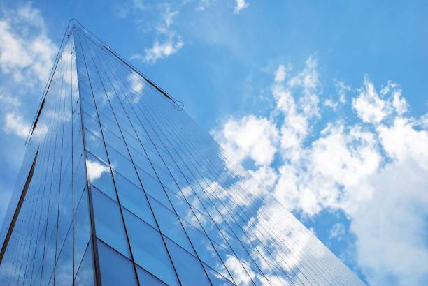 istock Modern building.Modern office building with facade of glass 814769210