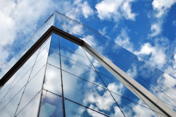 istock Modern building.Modern office building with facade of glass 814769408