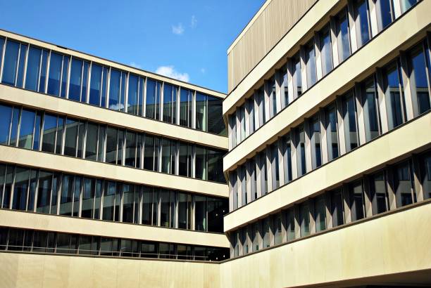 istock Modern building.Modern office building with facade of glass 814772102