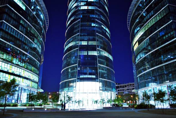 istock Modern building.Modern office building with facade of glass 814774636