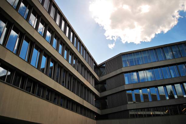 istock Modern building.Modern office building with facade of glass 814775504