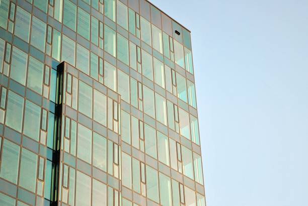 istock Modern building.Modern office building with facade of glass 814777644
