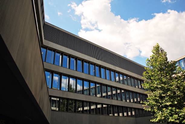 istock Modern building.Modern office building with facade of glass 814777974