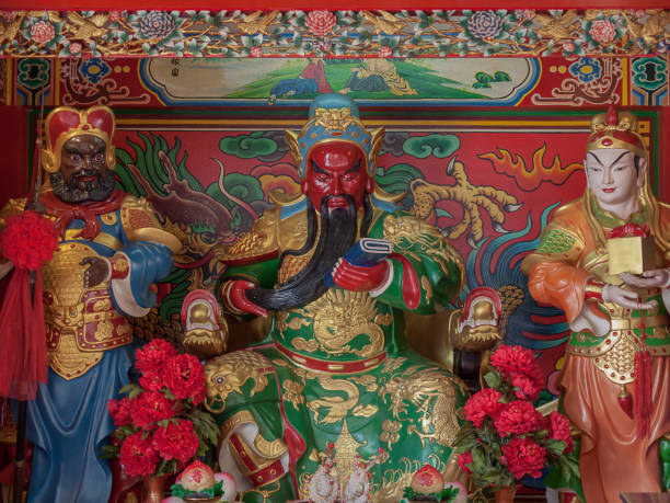 istock Statue Of Guan Yu in Thai temple. 814780834