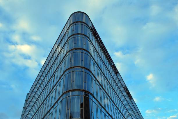 istock Modern building.Modern office building with facade of glass 814780856