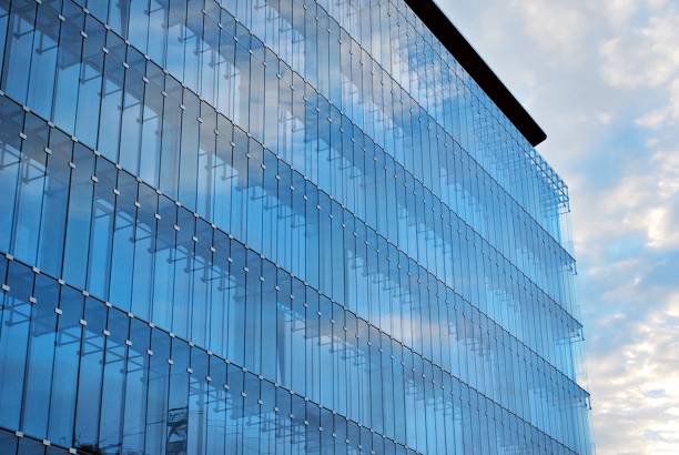 istock Modern building.Modern office building with facade of glass 814782956