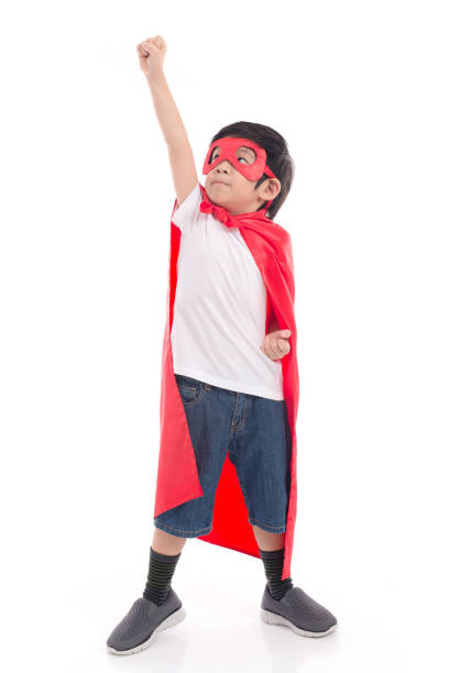 istock Asian child in in Superhero's costume 814790866