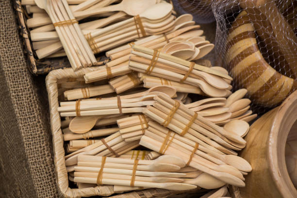 istock tea spoon made of wood 814796238