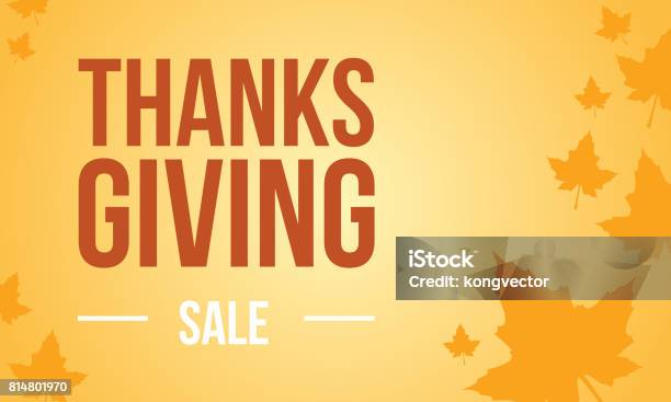 Thanksgiving Background Autumn Vector Flat Background Style Stock Illustration - Download Image Now