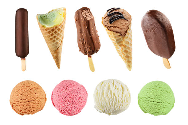 istock Set of ice creams 814844322
