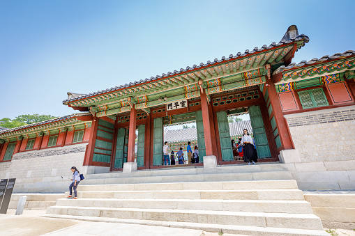 Changdeok Palace or Changdeokgung on Jun 17, 2017 in summer season, Seoul, republic Korea, Korea - traditional architecture of Joseon Dynasty