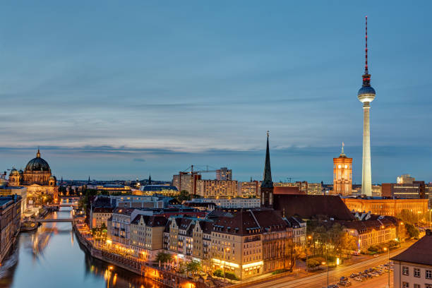 istock The Alexanderplatz in Berlin at night 814876434