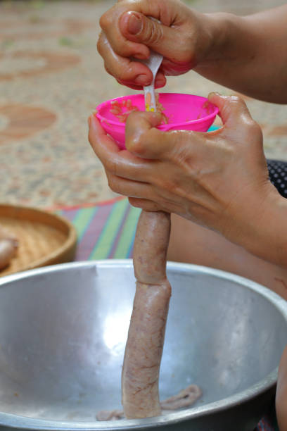 istock Handmade sausage, How to make sausage 814898406