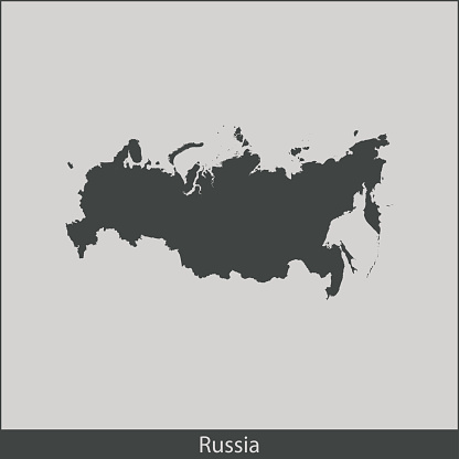 Russia Map Graphics Russia Map Stock Illustration - Download Image Now - Cartography ...